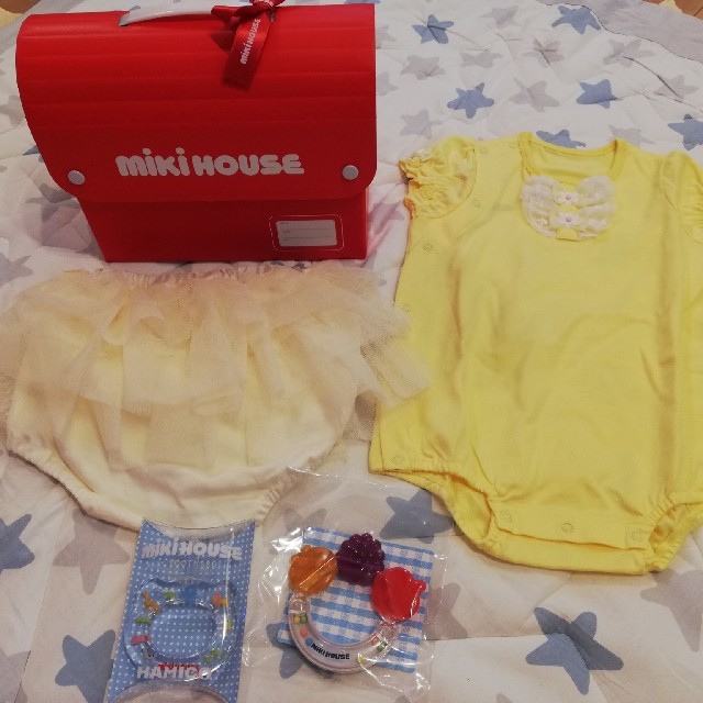 mikihouse(ミキハウス)のMIKIHOUSE 出産祝い キッズ/ベビー/マタニティのベビー服(~85cm)(ロンパース)の商品写真