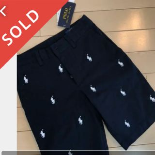 ラルフローレン(Ralph Lauren)の半額以下！新品タグ付☆ラルフローレン ハーフパンツ　140 ネイビー(パンツ/スパッツ)