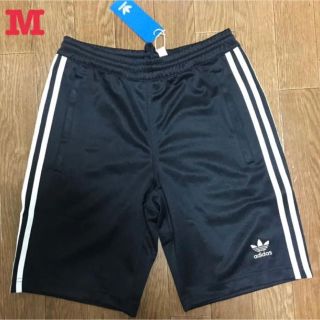 アディダス(adidas)のアディダス オリジナルス 3ストライプ モノグラム ショーツ 黒 M 新品(ショートパンツ)