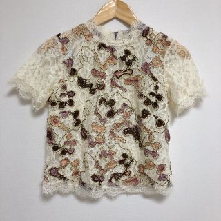 ザラ(ZARA)のZARA TRAFALUC レースカットソー(カットソー(半袖/袖なし))