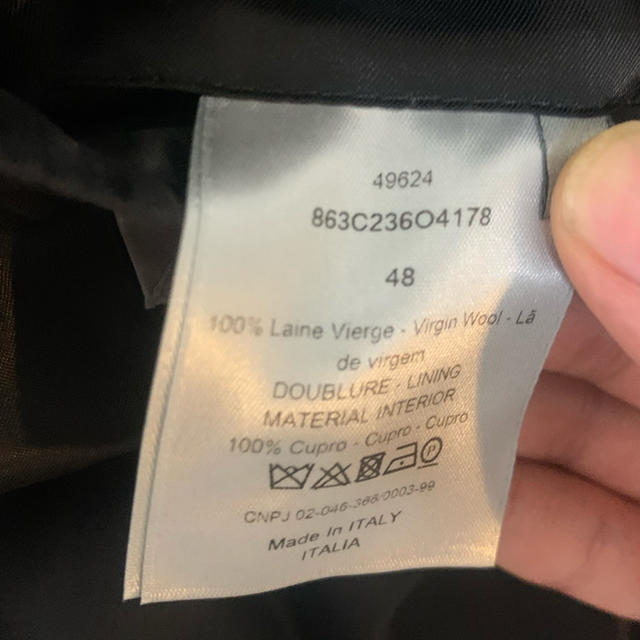 DIOR HOMME(ディオールオム)の定価32万 極美品 ディオールオムdiorhommebee刺繍ジャケット メンズのジャケット/アウター(テーラードジャケット)の商品写真