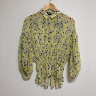 ザラ(ZARA)のZARA BASIC 花柄シフォンブラウス(シャツ/ブラウス(長袖/七分))