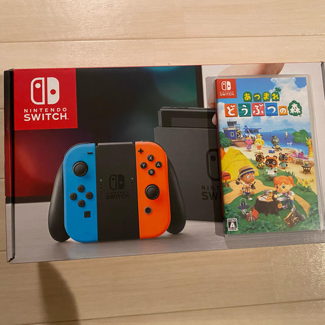 Nintendo Switch(ニンテンドースイッチ)のスイッチ 旧型 どうぶつの森  エンタメ/ホビーのゲームソフト/ゲーム機本体(家庭用ゲーム機本体)の商品写真