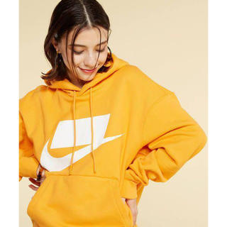 NIKE ルーズフィット パーカー hoodie オレンジ S