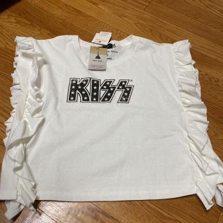 ニコアンド(niko and...)のタグ付　ニコアンド×グッドロックスピード別注　KISSのロゴTシャツ(Tシャツ(半袖/袖なし))