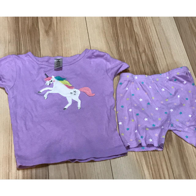 carter's(カーターズ)のカーターズ　半袖パジャマ上下　3T 女の子 キッズ/ベビー/マタニティのキッズ服女の子用(90cm~)(パジャマ)の商品写真