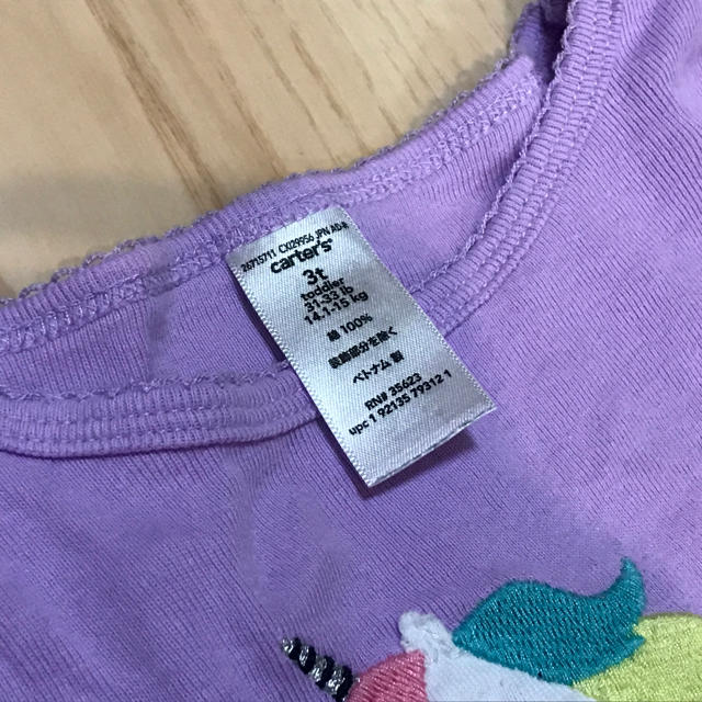 carter's(カーターズ)のカーターズ　半袖パジャマ上下　3T 女の子 キッズ/ベビー/マタニティのキッズ服女の子用(90cm~)(パジャマ)の商品写真