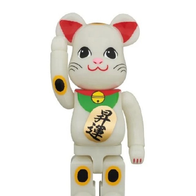 BE@RBRICK 招き猫 昇運 蓄光 400％ エンタメ/ホビーのフィギュア(その他)の商品写真