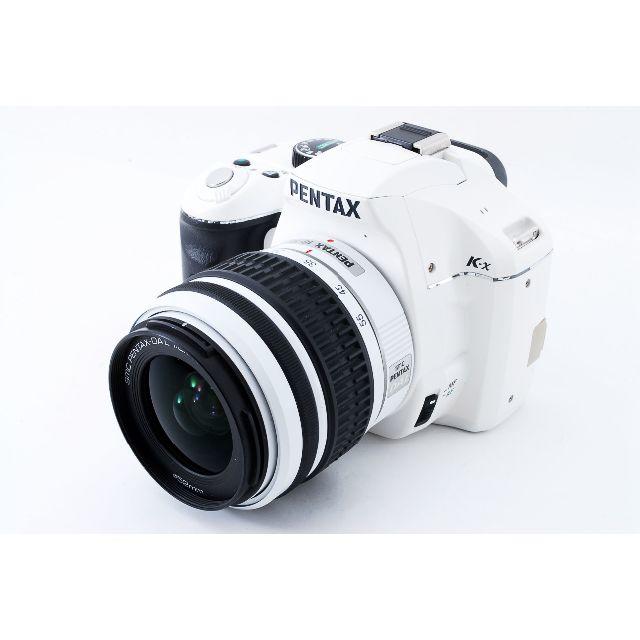 独特の素材 PENTAX - 一眼レフカメラ k-x ☆極上美品☆動作OK 品数豊富! PENTAX ジャンク品 WHITE Wズームキット K-X デジタルカメラ