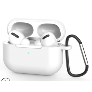 airpods proケース エアーポッズ シリコン 耐衝撃 ホワイト(その他)