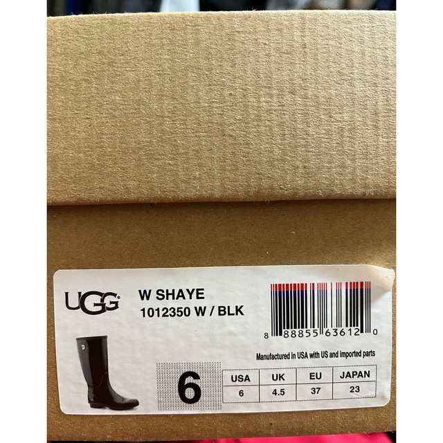 UGG(アグ)のUGG アグ レディース レインブーツ SHAYE 黒 レディースの靴/シューズ(レインブーツ/長靴)の商品写真