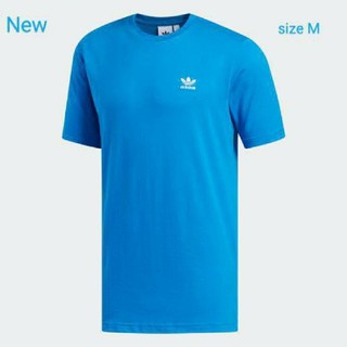 アディダス(adidas)の新品 M adidas originals Tシャツ ワンポイント ロゴT 青(Tシャツ/カットソー(半袖/袖なし))