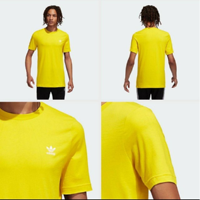 adidas(アディダス)の新品 L adidas originals Tシャツ ワンポイント ロゴT 黄 メンズのトップス(Tシャツ/カットソー(半袖/袖なし))の商品写真