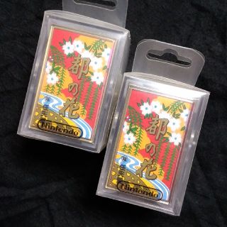 ニンテンドウ(任天堂)の新品 任天堂 花札 都の花 八々花 黒裏 赤裏 2個セット 花かるた(カルタ/百人一首)