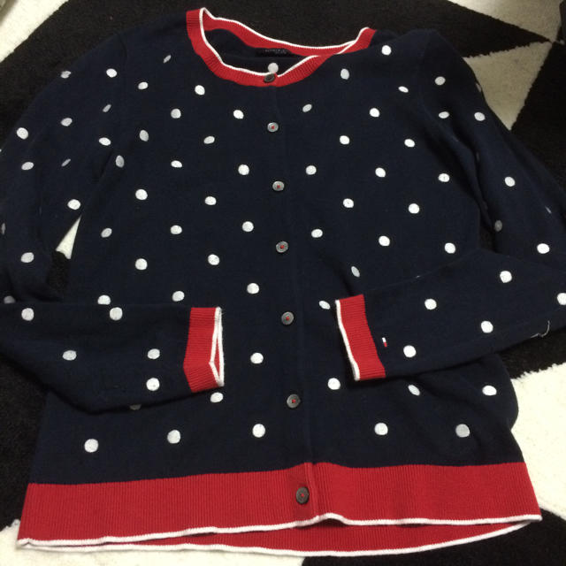 TOMMY HILFIGER(トミーヒルフィガー)のトミー♡春夏カーディガン♡ドット柄 レディースのトップス(カーディガン)の商品写真