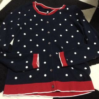 トミーヒルフィガー(TOMMY HILFIGER)のトミー♡春夏カーディガン♡ドット柄(カーディガン)