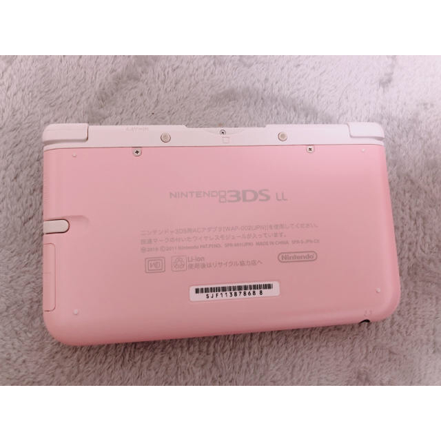 どうぶつの森インストール済Nintendo 3DS  LL 本体ピンク/ホワイト 1