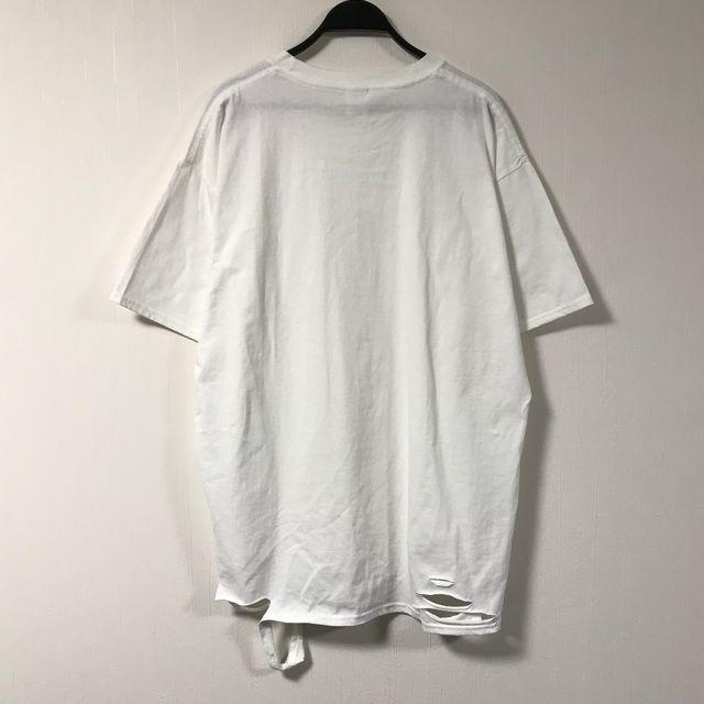 【新品 未使用】SC.L ダメージ 半袖 Tシャツ(white) メンズのトップス(Tシャツ/カットソー(半袖/袖なし))の商品写真
