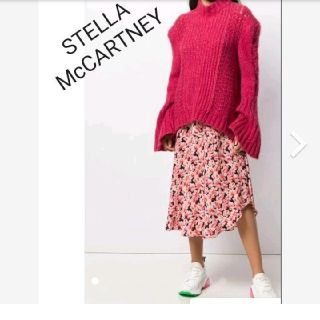 ステラマッカートニー(Stella McCartney)のステラマッカートニー☆フローラル ミディ シルク スカート(ロングスカート)