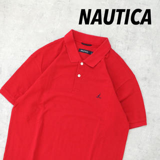 ノーティカ(NAUTICA)のNAUTICA ノーティカ オーバーサイズ ワンポイント ロゴ刺繍 赤 レア(ポロシャツ)