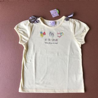 マザウェイズ(motherways)の肩リボンTシャツ　120(Tシャツ/カットソー)