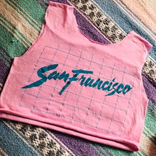 80's pink タンクトップ インナーのおまけつき(タンクトップ)