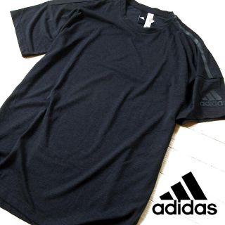 アディダス(adidas)の超美品 Oサイズ アディダス メンズ 半袖Tシャツ チャコール(Tシャツ/カットソー(半袖/袖なし))