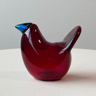 イッタラ(iittala)の[ご予約済み]シエッポ レッド オイバ・トイッカ バード イッタラ(置物)