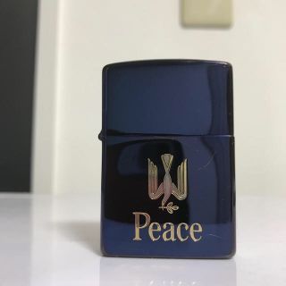 Peace 限定zippo  ブルーチタン 値下げ8000円→5000円(タバコグッズ)