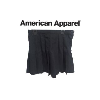 アメリカンアパレル(American Apparel)のアメアパ テニススカート(黒)(ミニスカート)