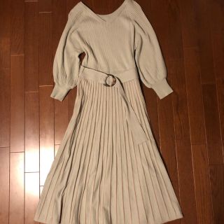 ナチュラルクチュール(natural couture)のナチュラルクチュール◆前後2WAYニットワンピース◆グリーン系(ロングワンピース/マキシワンピース)