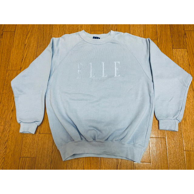 ELLE(エル)の粉様専用　ELLE トレーナー　水色 レディースのトップス(トレーナー/スウェット)の商品写真