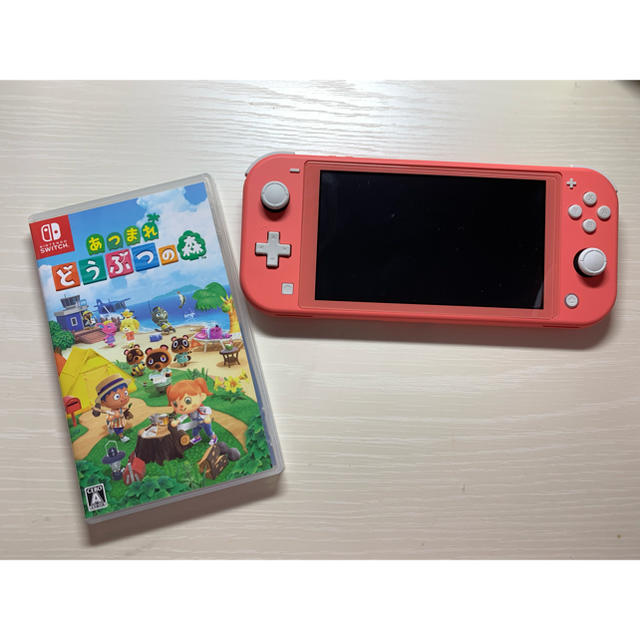 Switch Lite コーラル　あつまれどうぶつの森セット