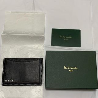 ポールスミス(Paul Smith)のほぼ未使用 Paul Smith パスケース ダブルステッチ 牛革(名刺入れ/定期入れ)