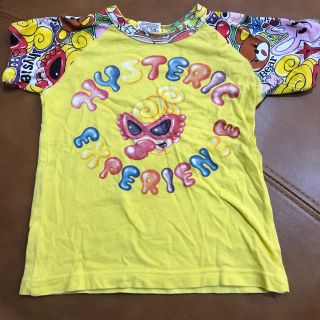 ヒステリックミニ(HYSTERIC MINI)のヒスミニ Tシャツ　イエロー　半袖(Tシャツ/カットソー)