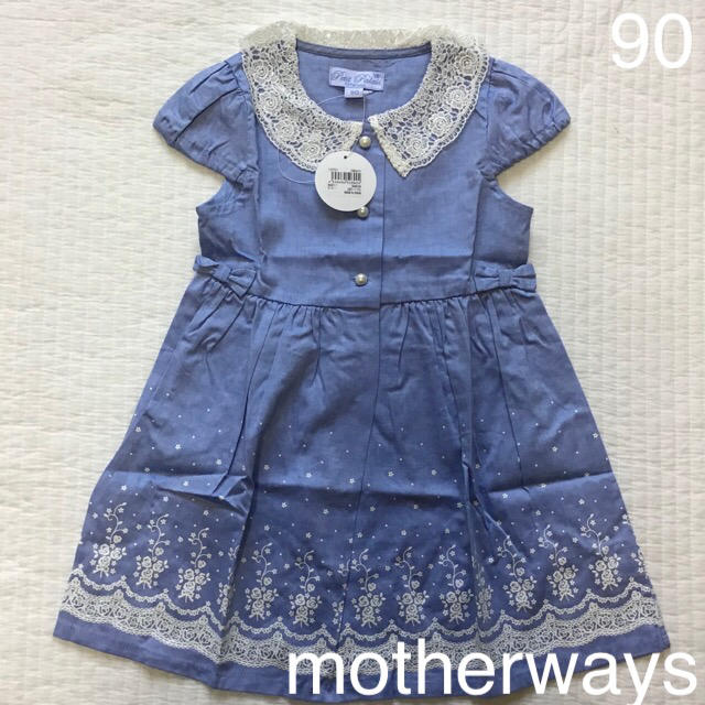 motherways(マザウェイズ)の新品☆マザウェイズ　レースワンピース  90 キッズ/ベビー/マタニティのキッズ服女の子用(90cm~)(ワンピース)の商品写真