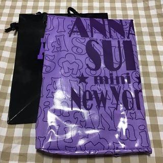 アナスイミニ(ANNA SUI mini)のアナスイ　ミニ　ムック付録トートandポーチ外ポケットが便利。エコバッグ(エコバッグ)