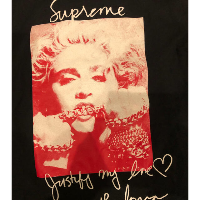 supreme madonna Tee 黒　Sマドンナ Tシャツ