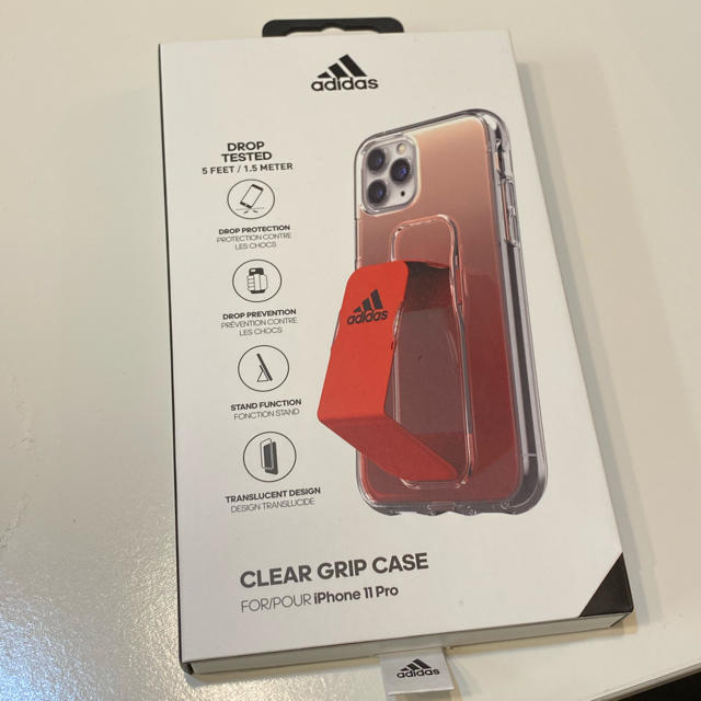 adidas(アディダス)のiPhone11pro ケース　adidas 新品　ベルトグリップスタンド スマホ/家電/カメラのスマホアクセサリー(iPhoneケース)の商品写真