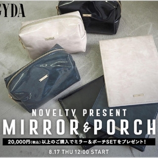 GYDA - GYDA♡ノベルティ ミラー ポーチ セットの通販 by ♡'s shop ...