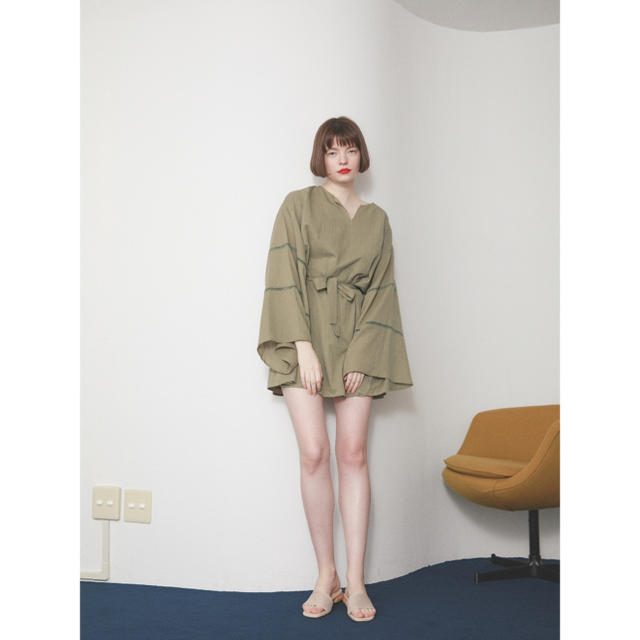 Rosary moon - 【値下げしました】Cotton Gauze Tunic BEIGEの通販 by