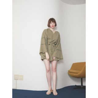 ロザリームーン(Rosary moon)の【値下げしました】Cotton Gauze Tunic BEIGE(チュニック)