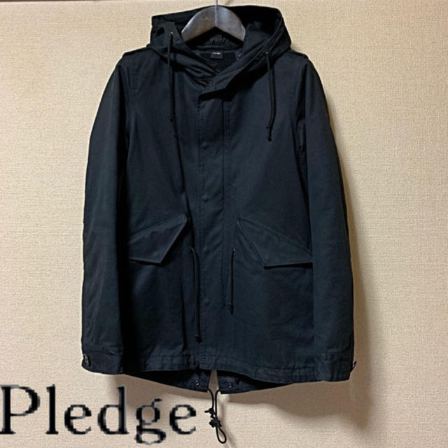 Pledge(プレッジ)の【美品】Pledge ボアライナー付きショートモッズコート メンズのジャケット/アウター(モッズコート)の商品写真