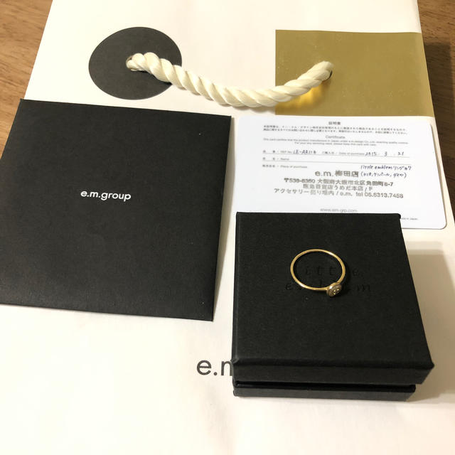 e.m.(イーエム)のe.m リトルエンブレム　7号 レディースのアクセサリー(リング(指輪))の商品写真