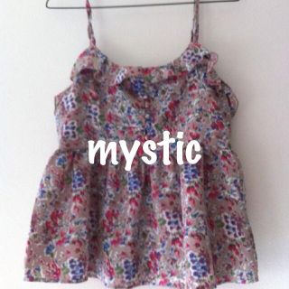 ミスティック(mystic)のmystic花柄フリルキャミ(キャミソール)