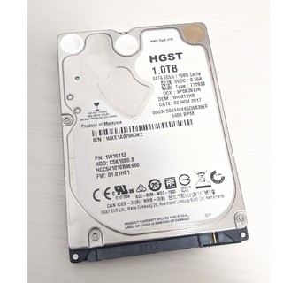 ヒタチ(日立)の【ほぼ未使用】HGST 1TB HDD 2.5インチ ハードディスク(PCパーツ)