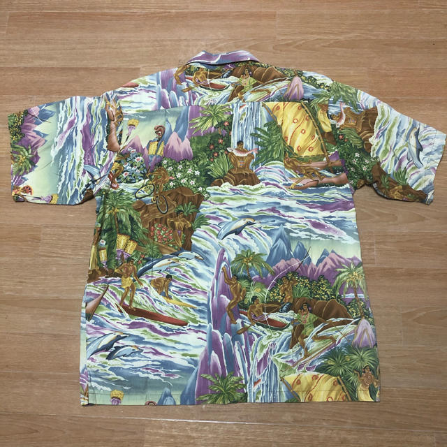 良品 1994 Pataloha パタロハ メニュー柄  アロハシャツ M