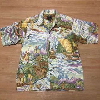 patagonia - 良品 1994 Pataloha パタロハ メニュー柄 アロハシャツ M ...