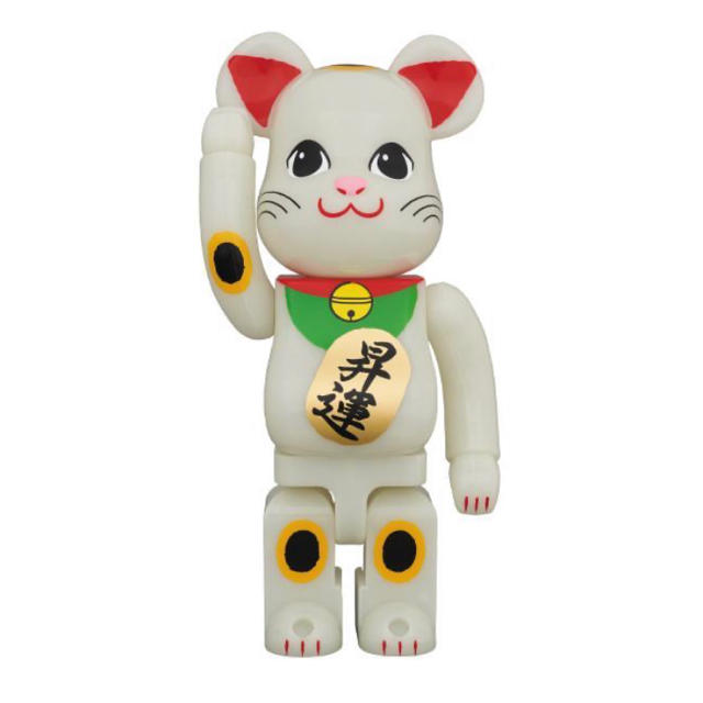 BE@RBRICK 招き猫 昇運 蓄光 400％ ベアブリック