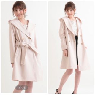 マジェスティックレゴン(MAJESTIC LEGON)の♡新品タグ付き♡ベルト付きフードコート♡(スプリングコート)